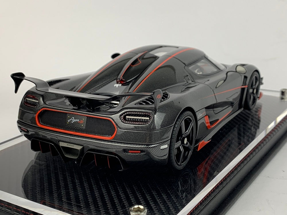 Frontiart 1:18 Koenigsegg Agera RS Genesis Carbon/Red stripe F042-164