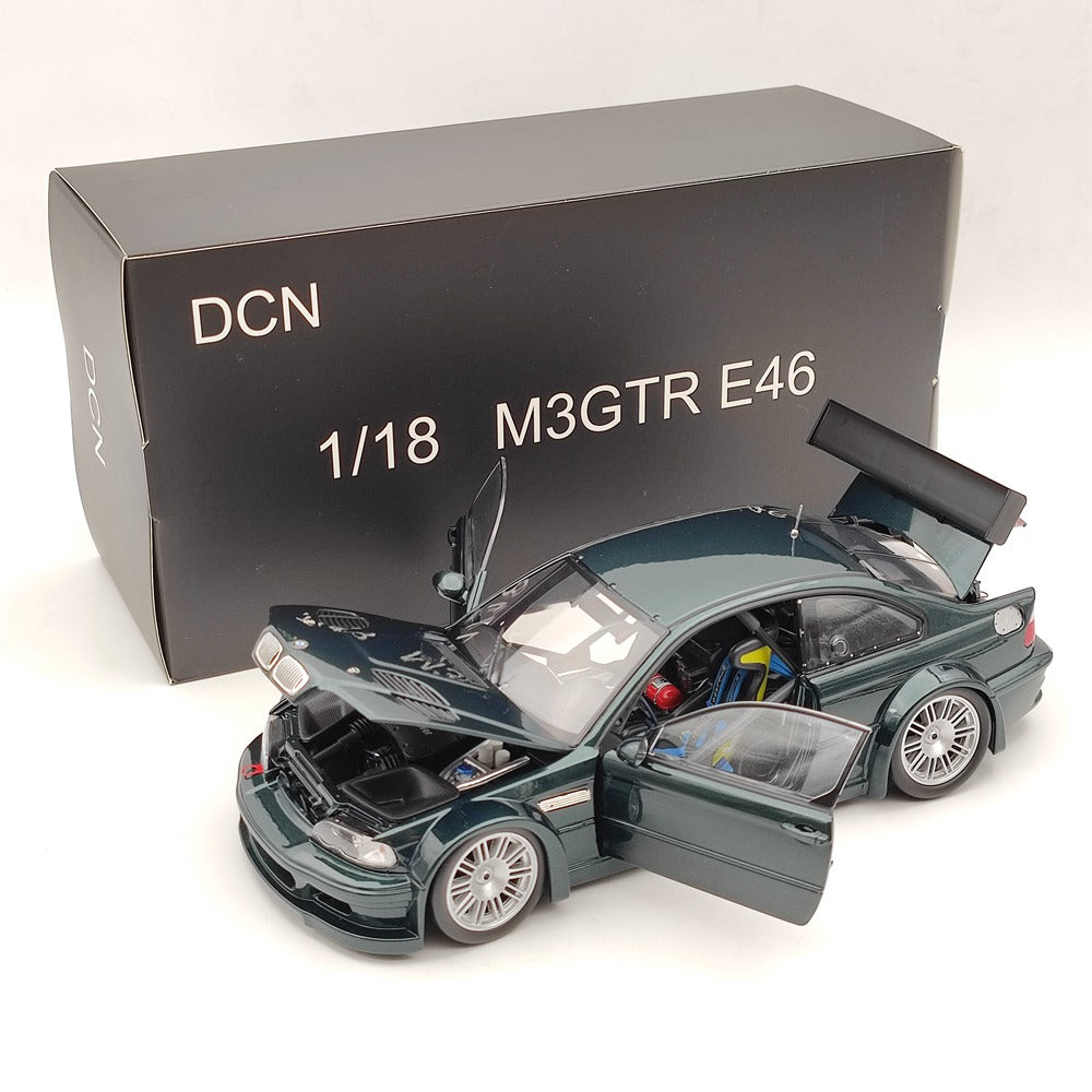 DCN 1:18 Scale 2001 BMW M3 GTR E46 Need For Speed Metal Diecast Model Car Green Toy Gift