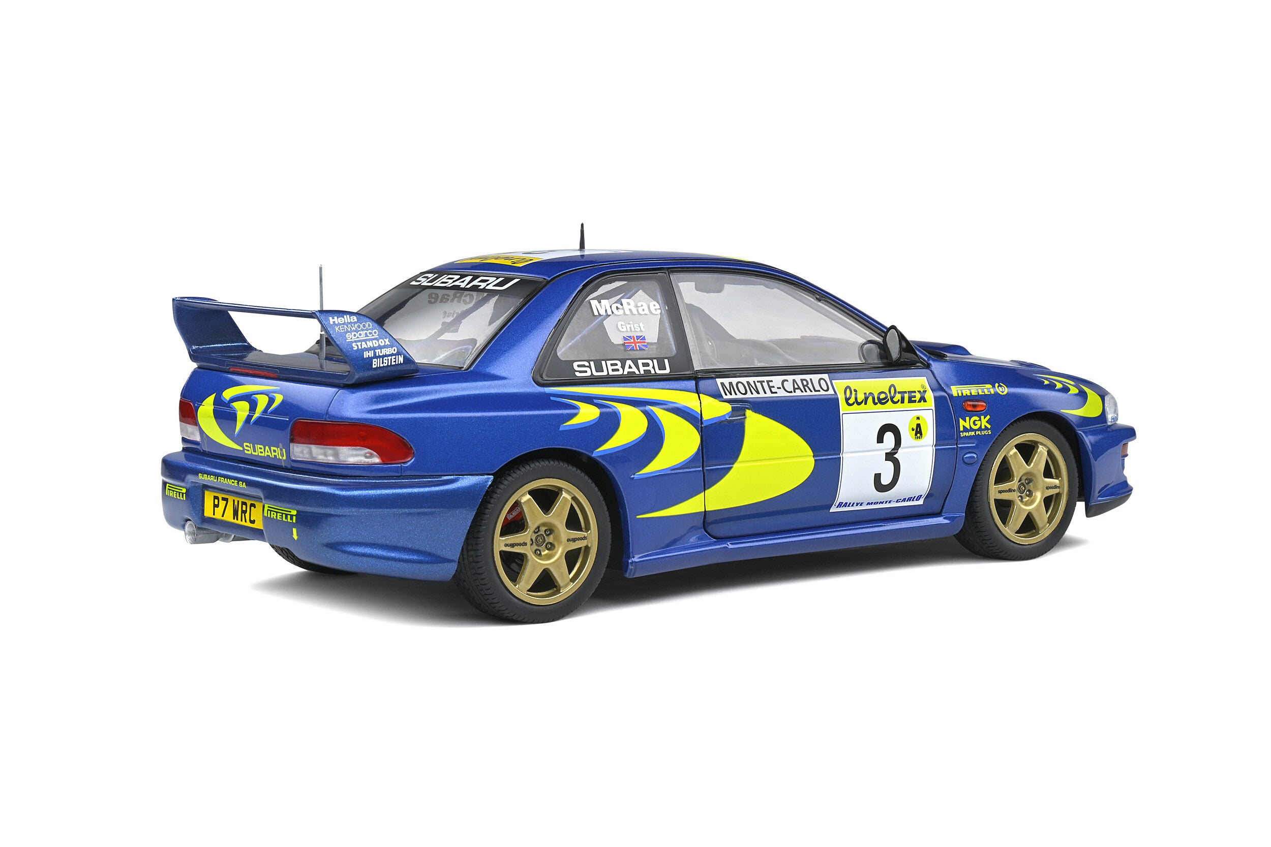 Solido 1:18 Subaru Impeza 22B 1998 Rallye Monte-Carlo #3 MCRAE/GRIST