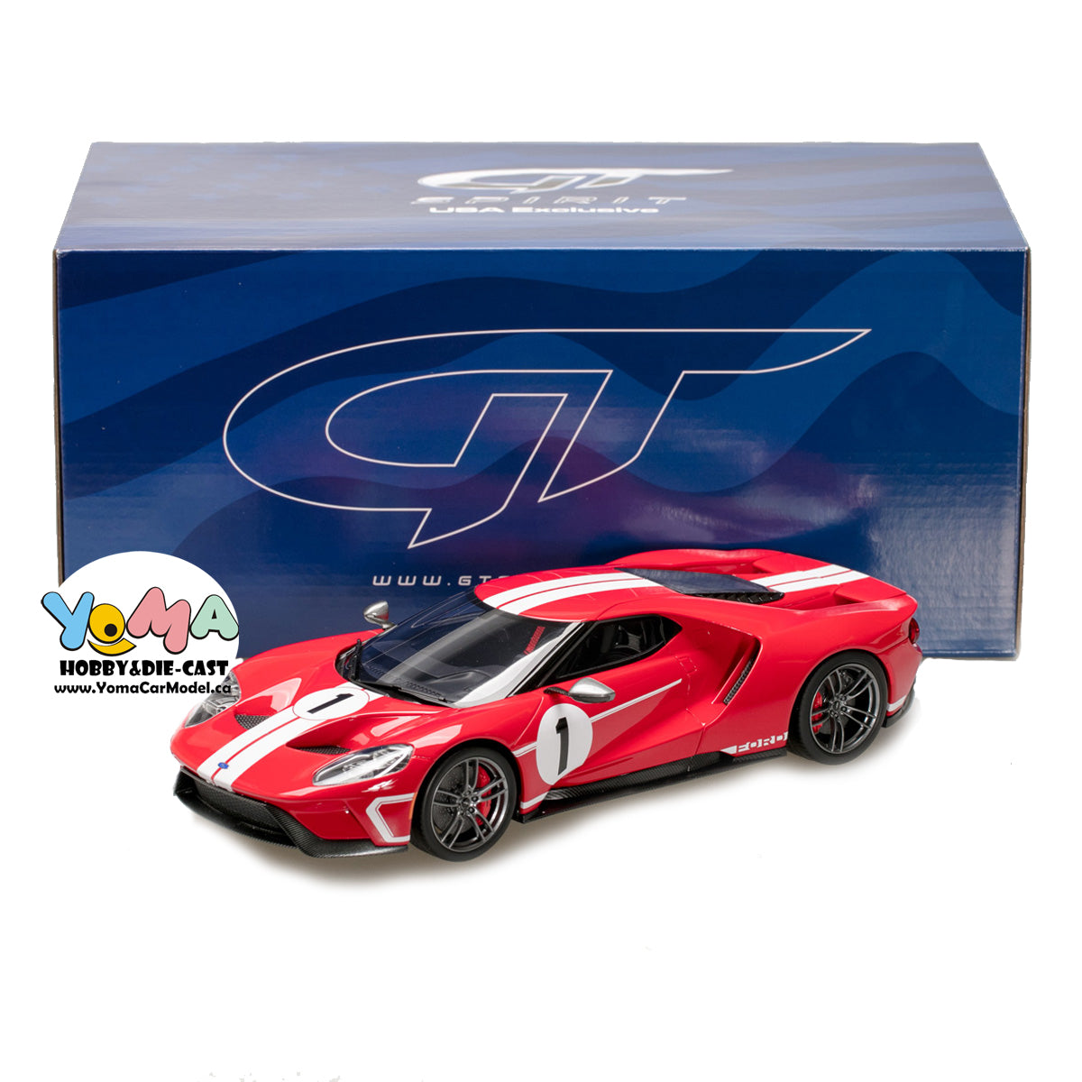 GT Spirit 1:18 2018 Ford GT Heritage Edition #1 US008