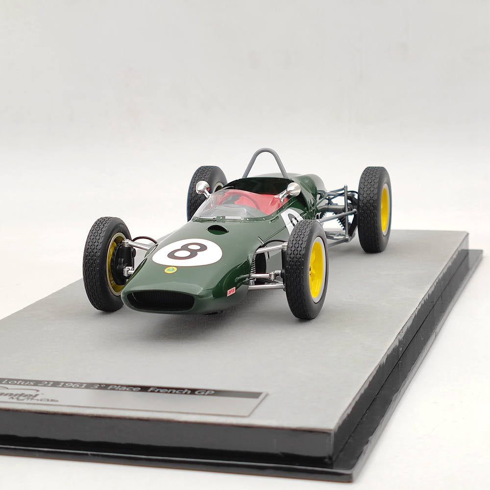 1/18 Tecnomodel 1961 Jim Clark Lotus 21 #8 3rd French GP Formula 1 Resin Model Car Limited Collection Toy Gift