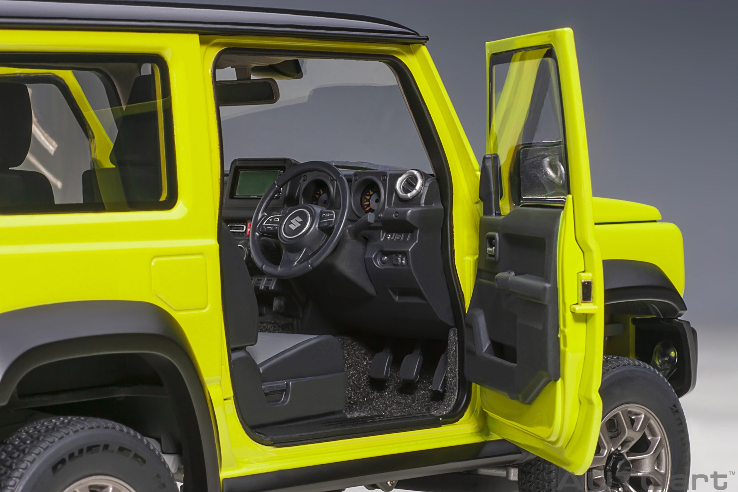 AUTOart 1:18 Suzuki Jimny Sierra (JB74) (Kinetic Yellow with Black roof) 78506