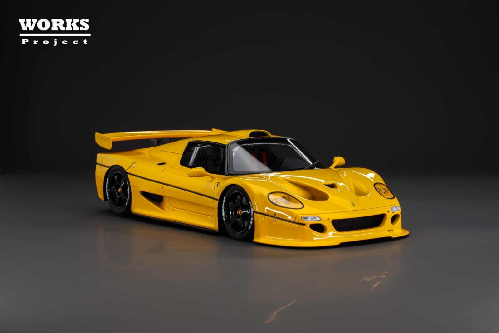 WORKS Project 1:18 Ferrari F50 GT in Yellow