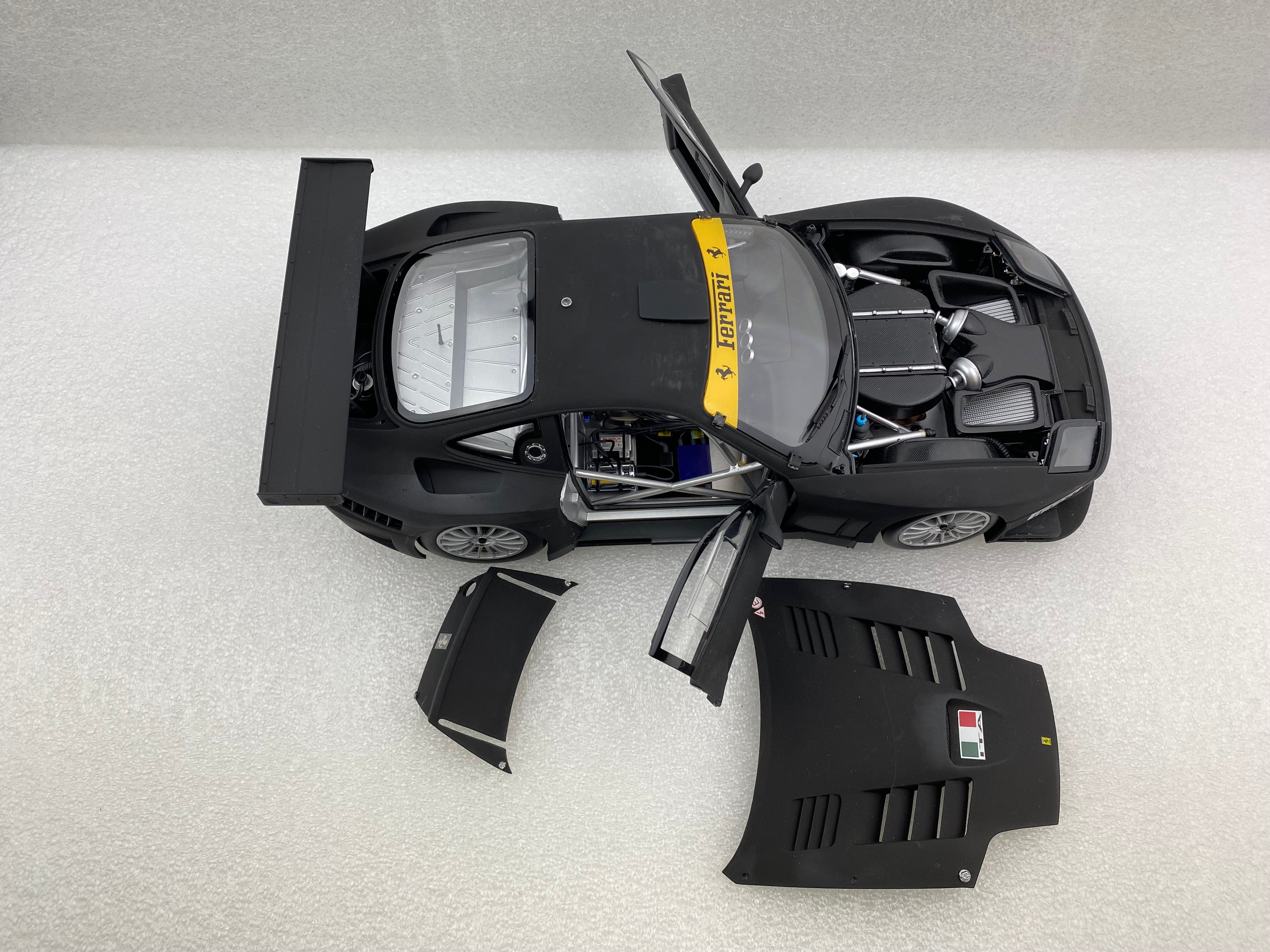 Kyosho 1:18 Ferrari 575 GTC Evoluzione 2005 Matt Black 08392A (Clearance Final Sale)