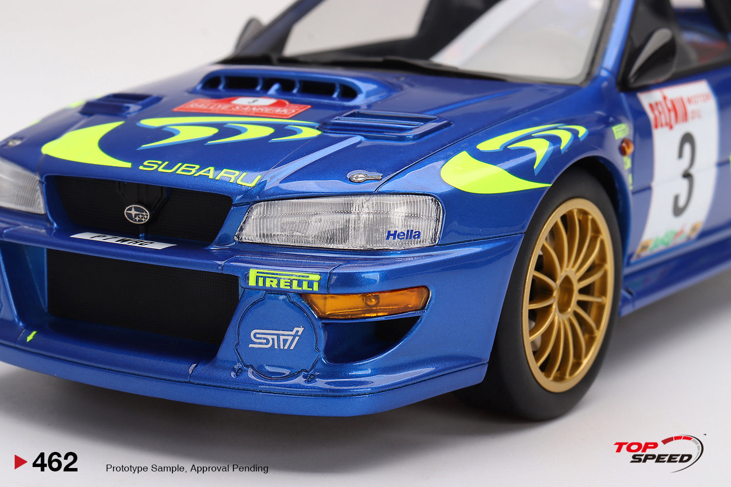 *PREORDER* TopSpeed Models 1:18 Subaru Impreza WRC97 1997 Rally Sanremo Winner #3