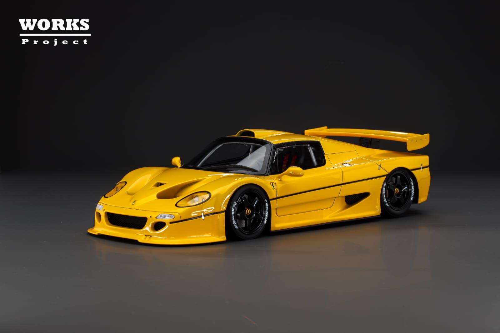 WORKS Project 1:18 Ferrari F50 GT in Yellow