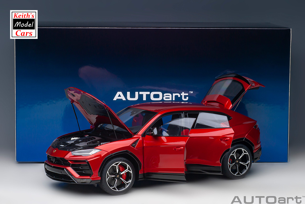 [1/18 Scale] Lamborghini Urus in Rosso Efesto by AUTOart Models
