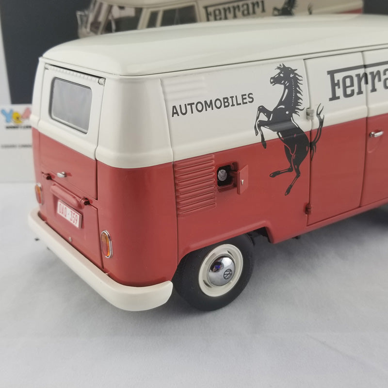 Schuco 1:18 Volkswagen T1b Ferrari Automobile box van Francorchamps 450036700