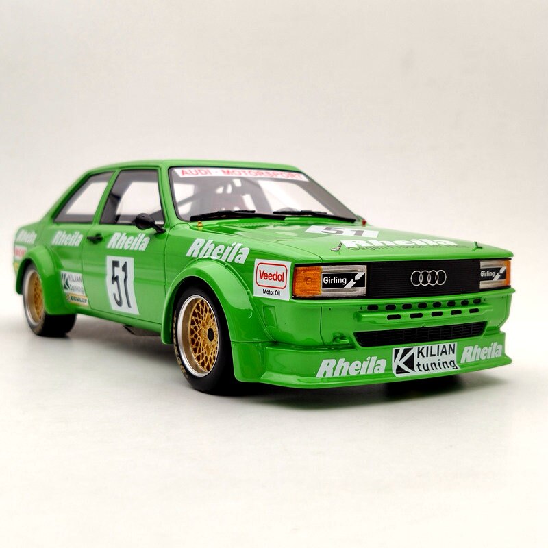 Premium ClassiXXs 30226 1/18 Audi 80 B2 Gr2 #51 W.Wolf ETCC 1980 Green Resin Models Limited Collection Auto Classic Car