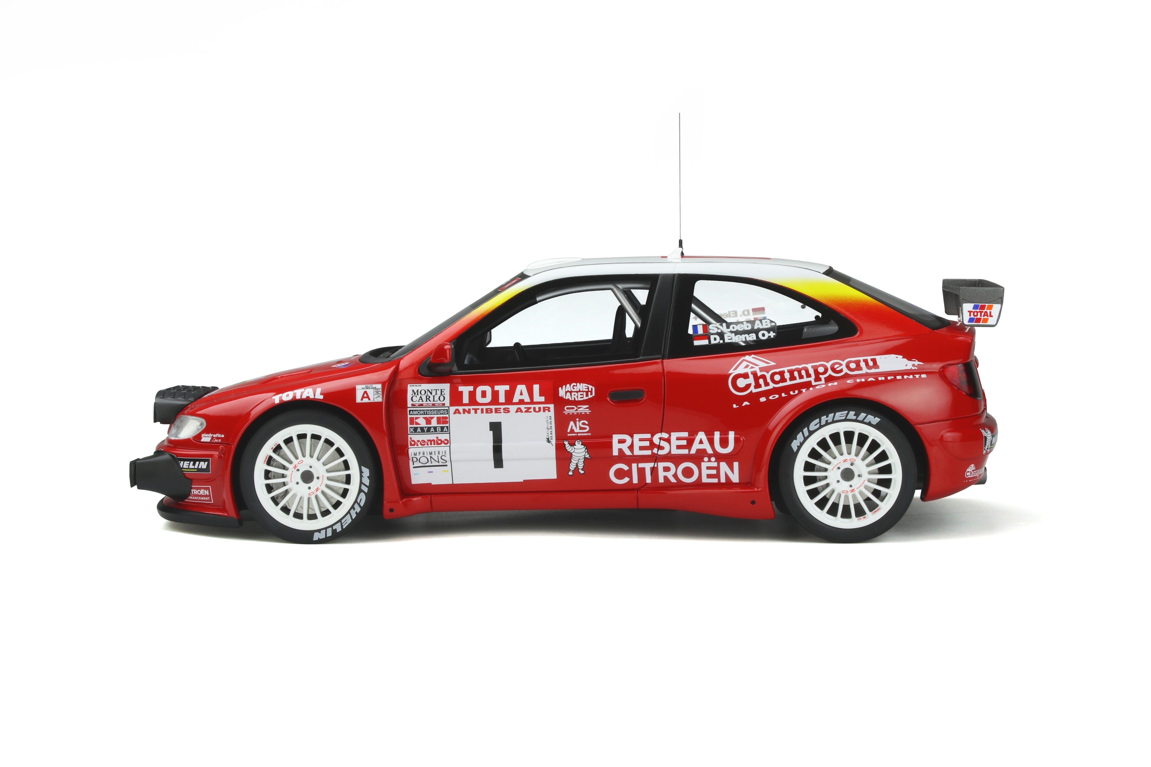 OTTO 1:18 Citroen XSARA Kitcar Sebastien Loeb/Daniel Elena #1 World Rally Championship 2001 OT920