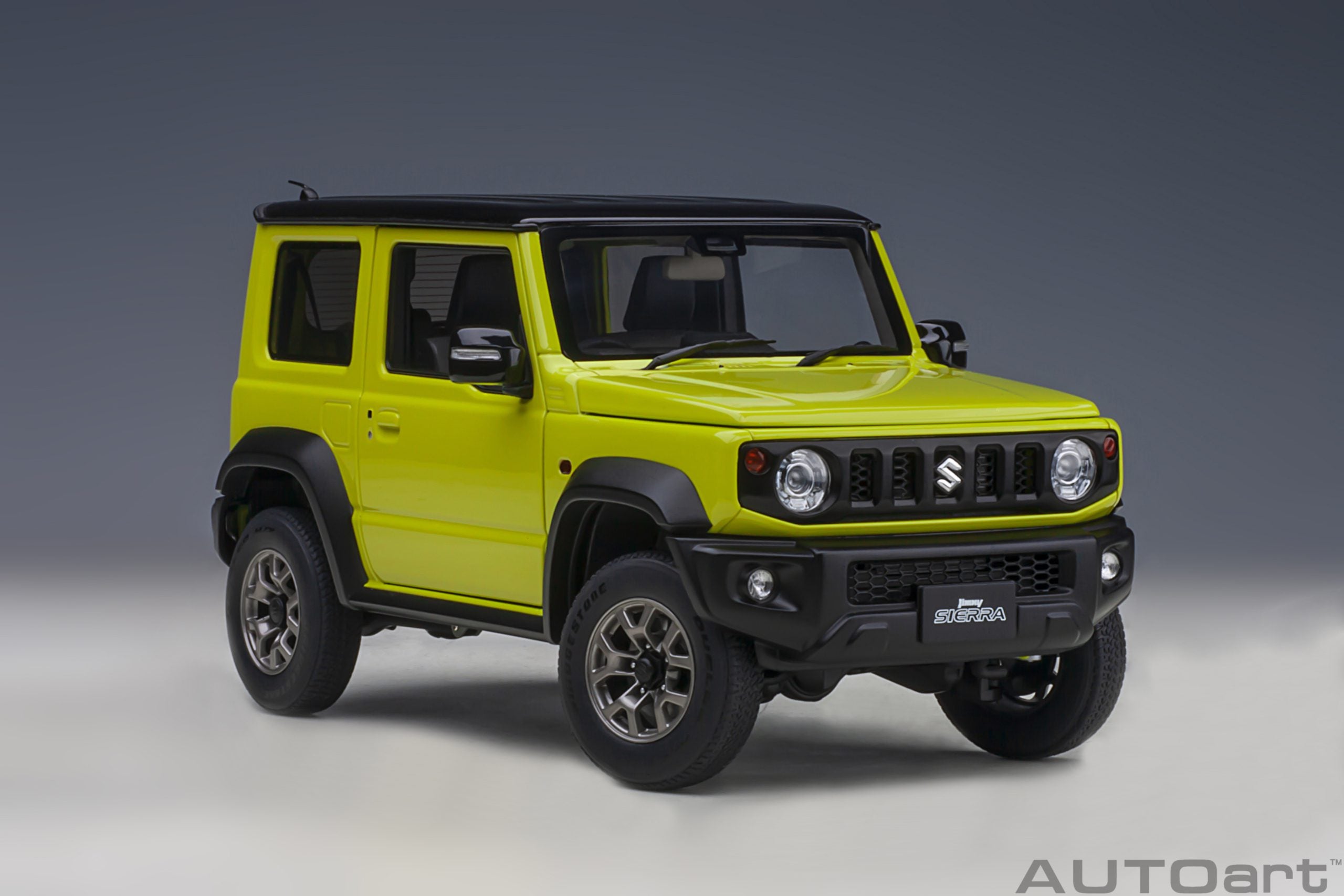 AUTOart 1:18 Suzuki Jimny Sierra (JB74) (Kinetic Yellow with Black roof) 78506