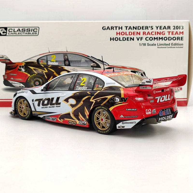 Classic 1:18 Garth Tander's 2013 Toll Holden VF Commodore #2 18534 Limited Car Diecast Model Collection Gift