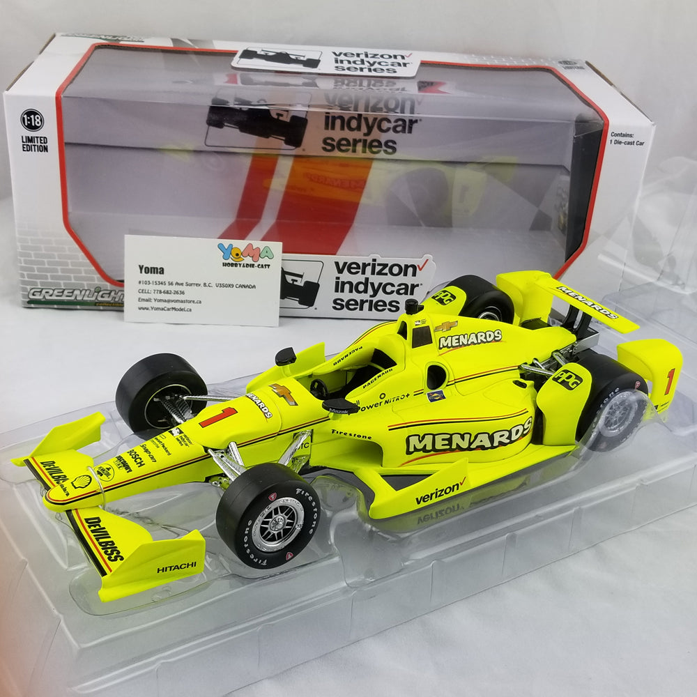 GreenLight 1:18 2017 Indycar Series #1 Simon Pagenaud / Penske Racing, Menards 11004