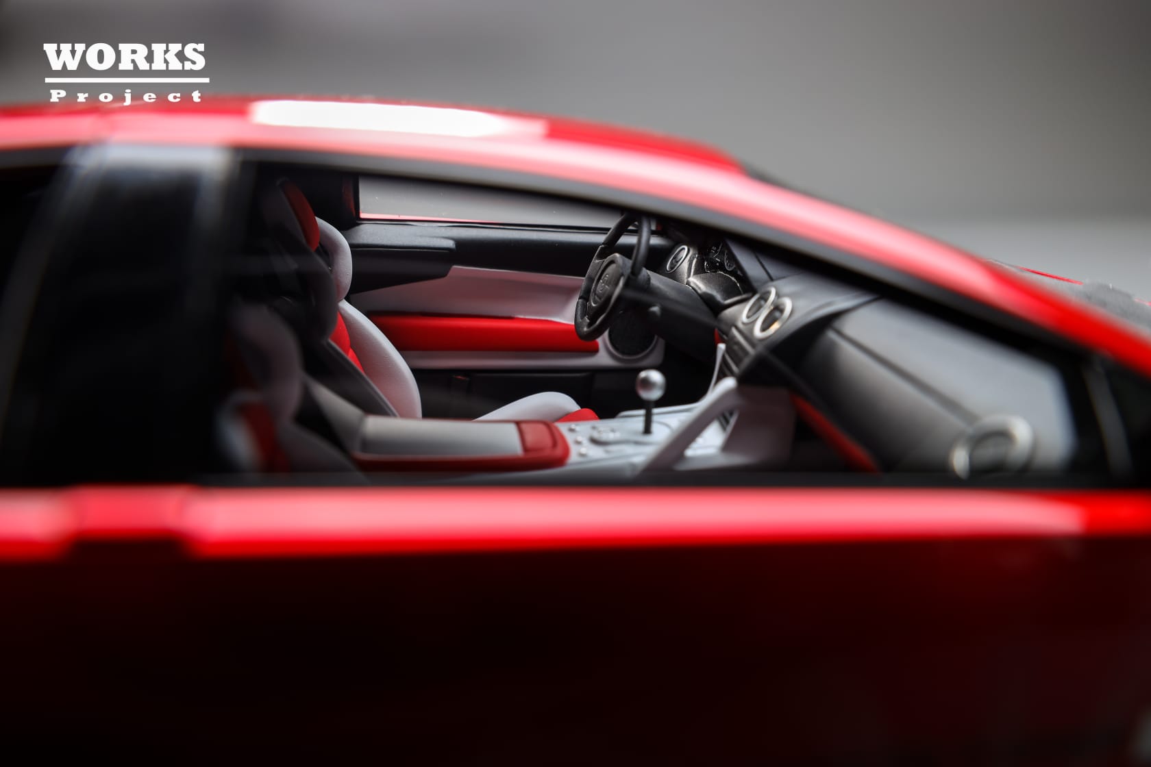 WORKS Project 1:18 Lamborghini Murcielago LB-WORKS in Chrome Red