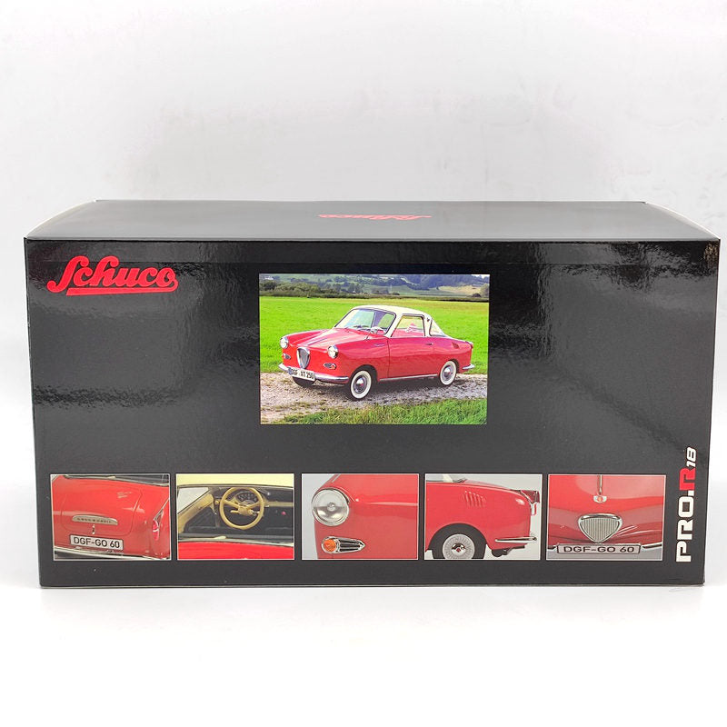 1/18 Schuco Goggomobil Coupe TS 250 red/white Resin Model Car Limited Collection