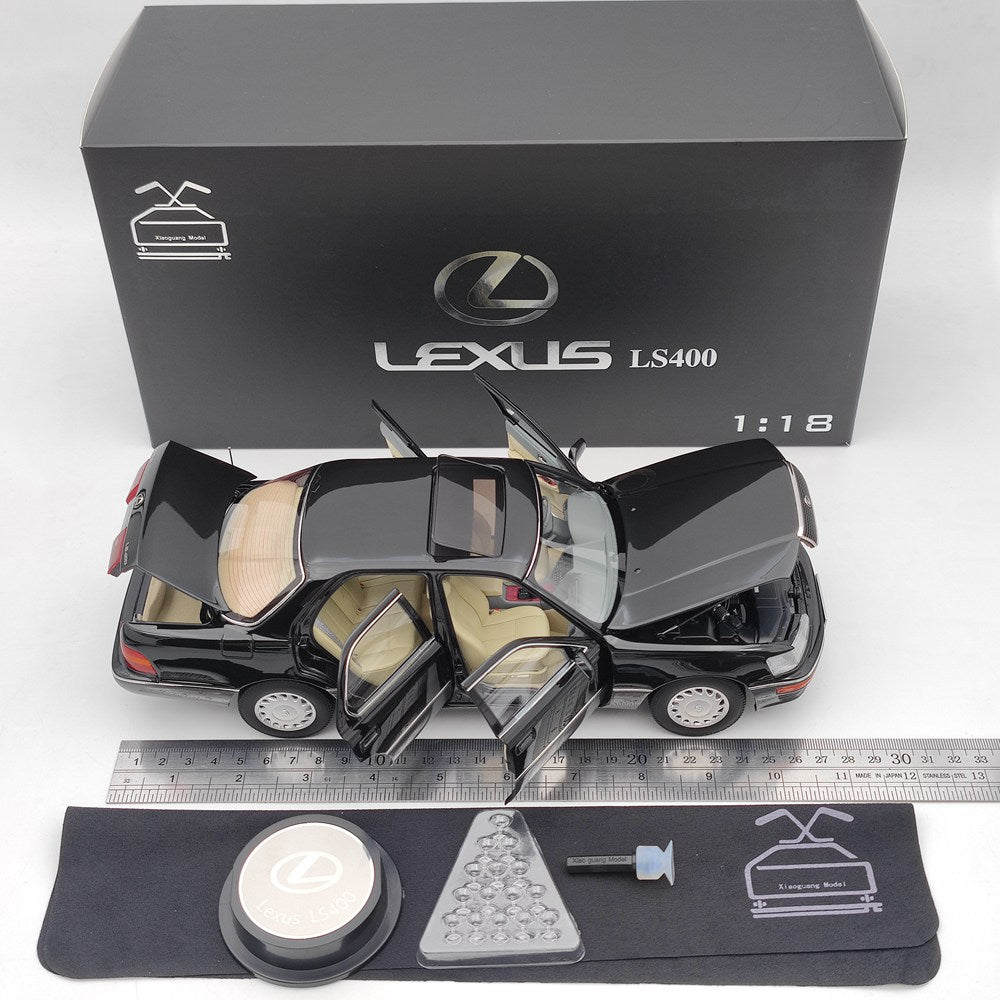 1:18 Toyota Lexus LS400 First Generation Diecast Model Collection Black & Gray