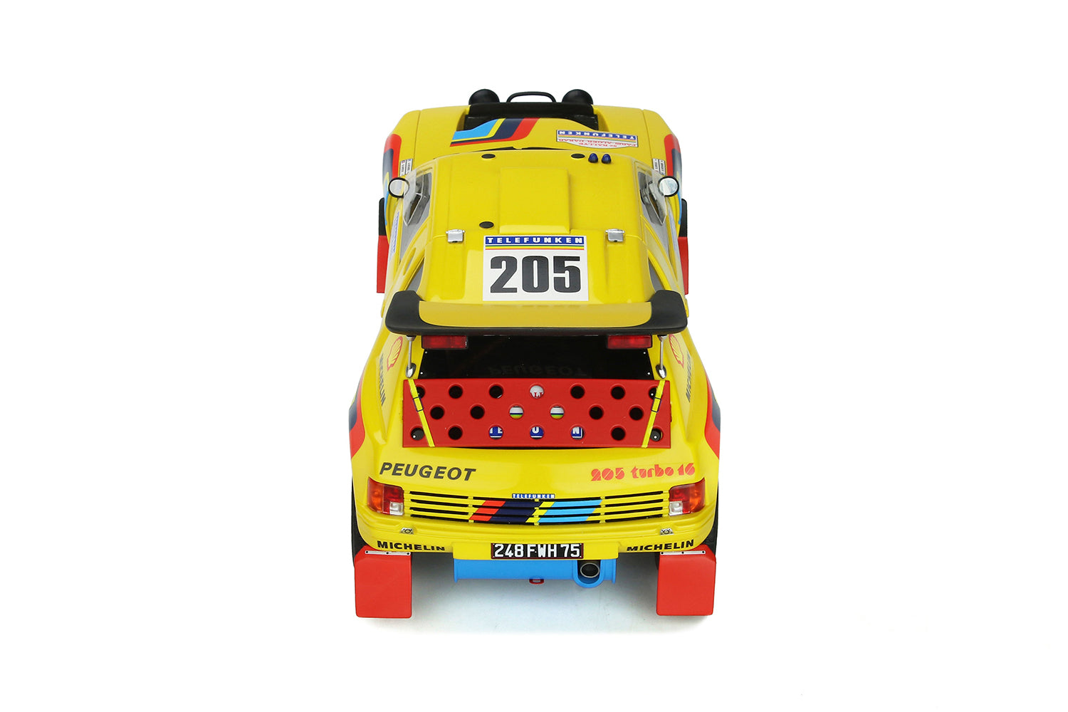 OTTO 1:18 1987 Peugeot 205 Grand Raid Dakar #205 Vatanen OT354