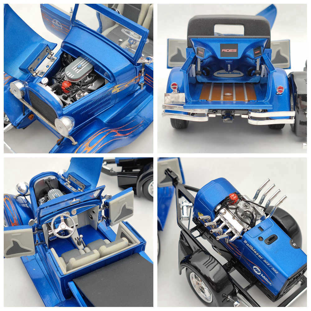 1:18 ERTL Miller 29 Roadster Pickup With a V8 Welder/generator Diecast Models Toy Car Gift