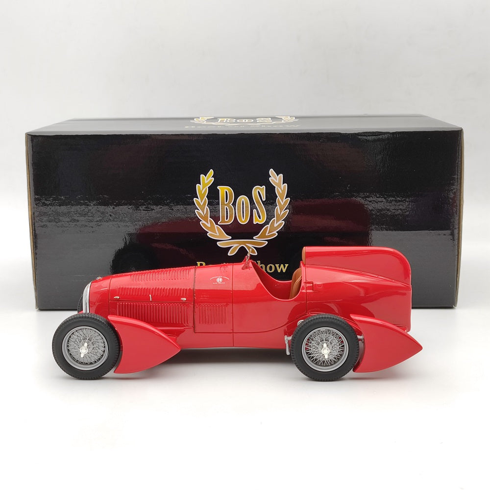 1/18 BOS Alfa Romeo Tipo B P3 Aerodynamic 1934 Red BOS066 Resin Toy Car Model Limited Gift