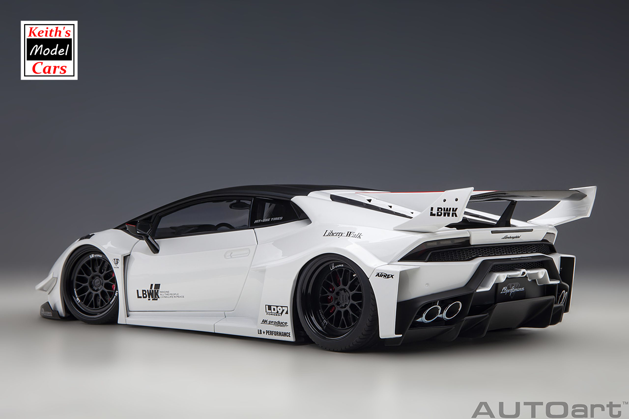 [1/18 Scale] Liberty Walk LB Silhouette Lamborghini Huracan GT in White by AUTOart Models