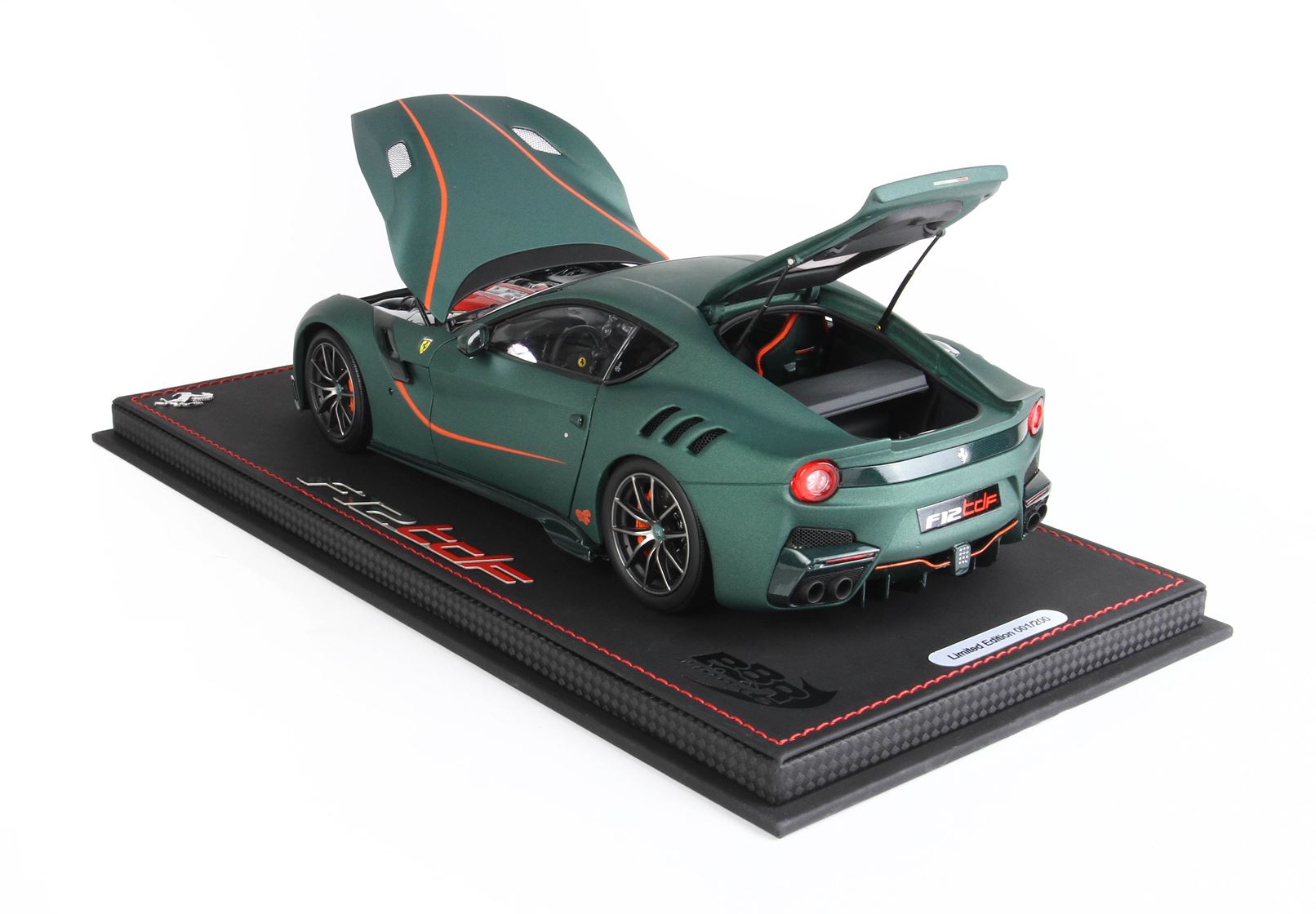 Ferrari F12 tdf - matte green open parts - 1:18