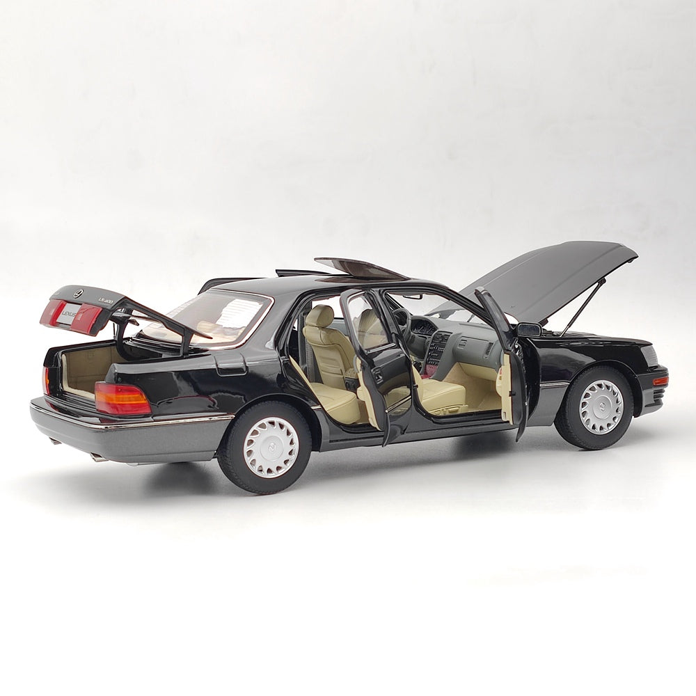 1:18 Toyota Lexus LS400 First Generation Diecast Model Collection Black & Gray