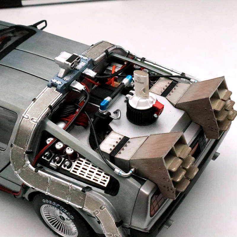 Hot Wheels 1/18 Super Elite Back To The Future Time Machine BLY44 Ultimate Editon Car Models Diecast Toys Hobbies Collection Gifts