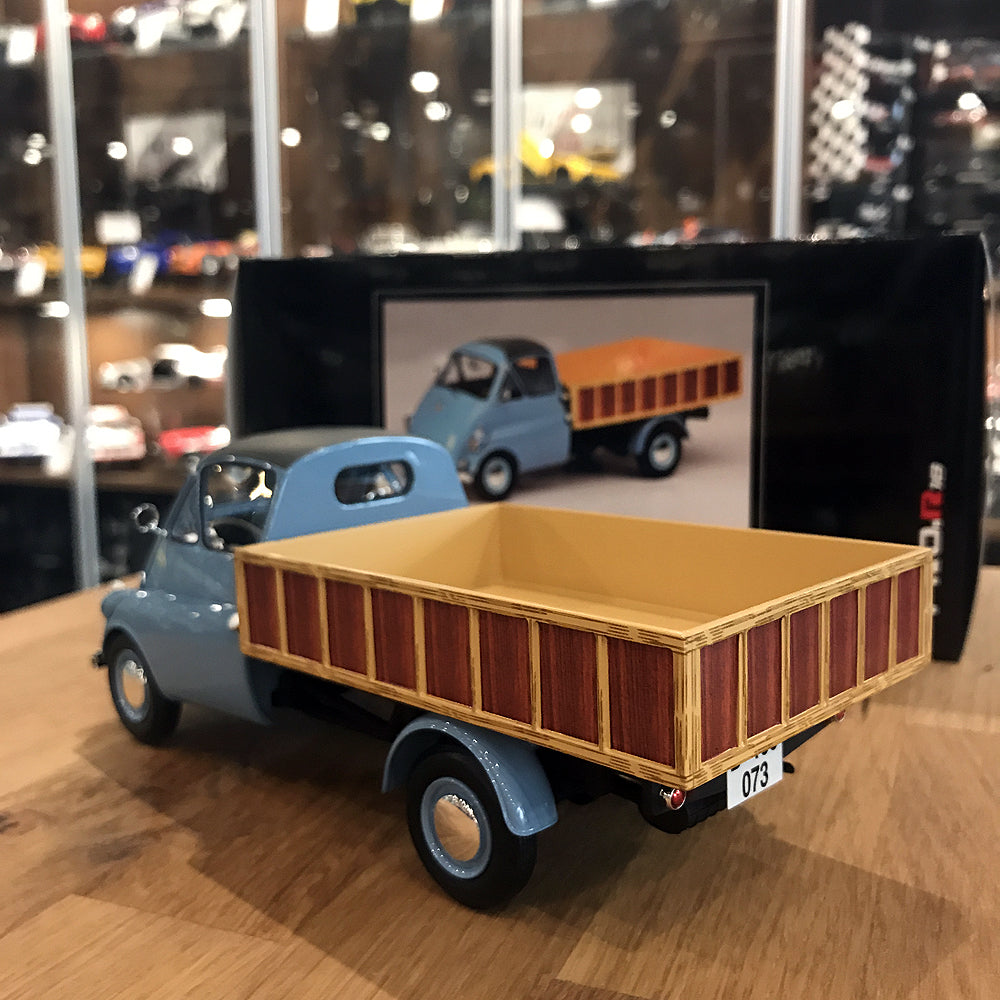 Schuco 1:18 Isocarro platform truck light blue 450008800