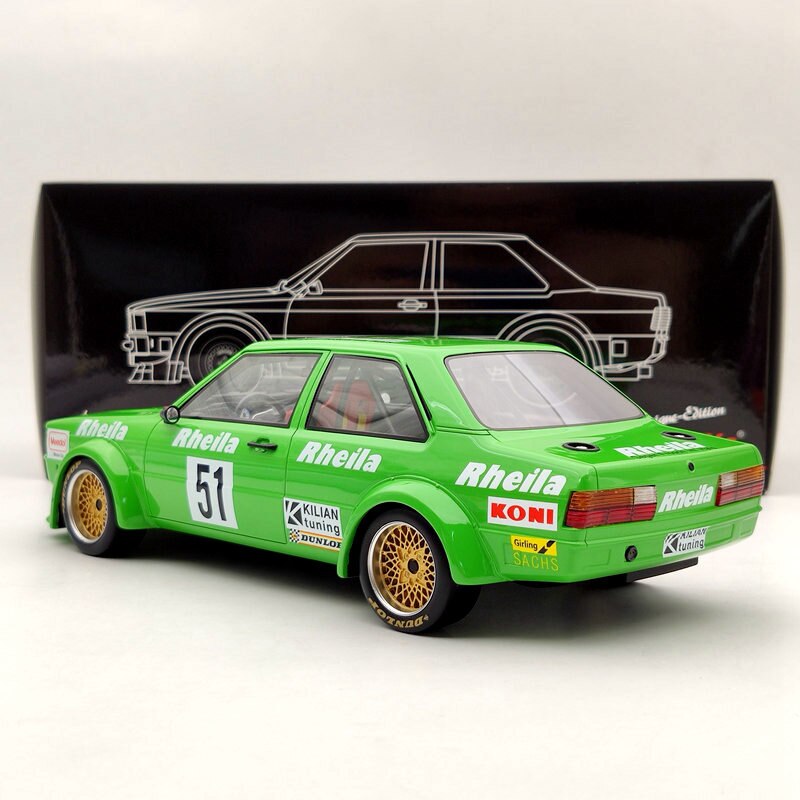 Premium ClassiXXs 30226 1/18 Audi 80 B2 Gr2 #51 W.Wolf ETCC 1980 Green Resin Models Limited Collection Auto Classic Car