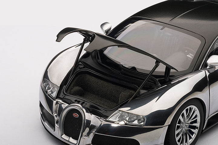 BUGATTI EB VEYRON 16.4 PUR SANG (BLACK/ALUMINIUM CASTING)
