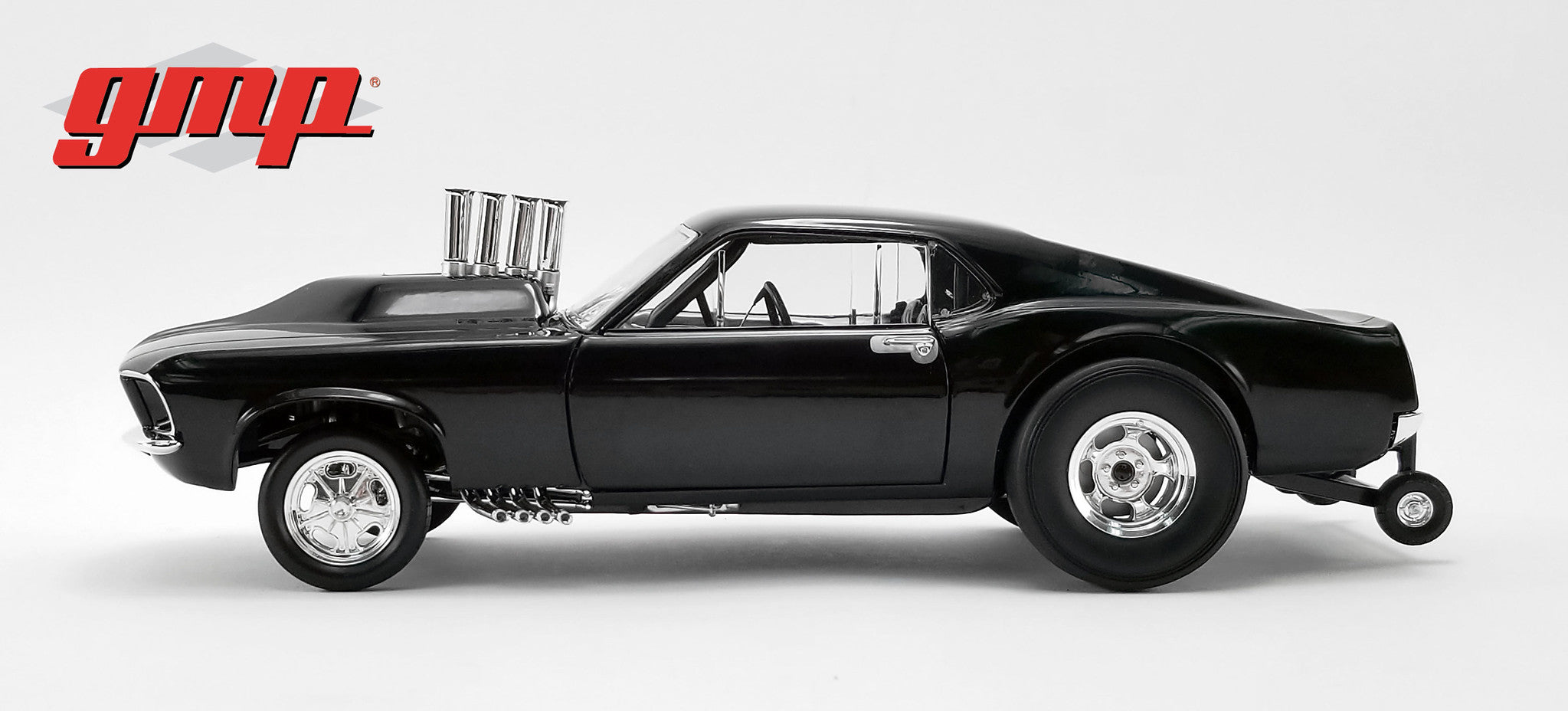 GMP 1:18 1969 Ford Mustang Gasser - Show Stopper - Triple Gloss Black GMP-18932