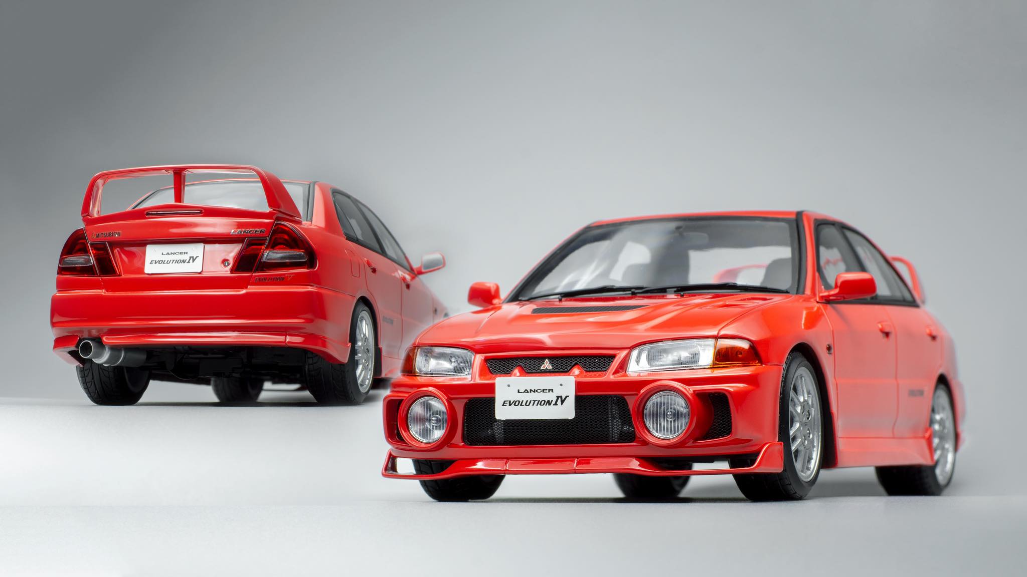 *PREORDER* Pop Race 1/18 Mitsubishi Lancer EVO IV in Red
