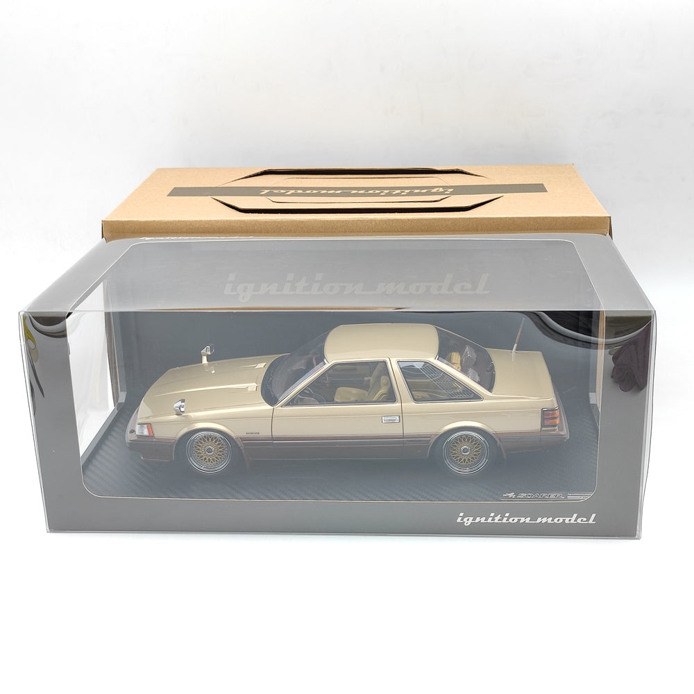 Ignition Model 1/18 Toyota Soarer 2800GT Extra Z10 Gold/Brown IG1376 Resin Toy Car Model Gift
