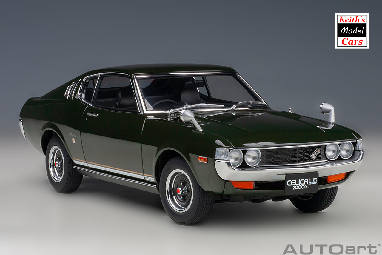 [1/18 Scale] Toyota Celica Liftback 2000GT (RA25) 1973 in Moss Green by AUTOart Models