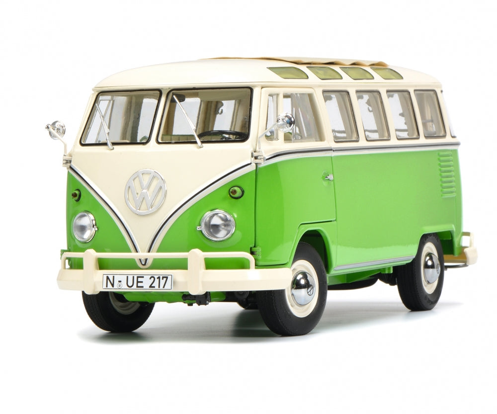 Schuco 1:18 Volkswagen T1b Samba green/white 450028600