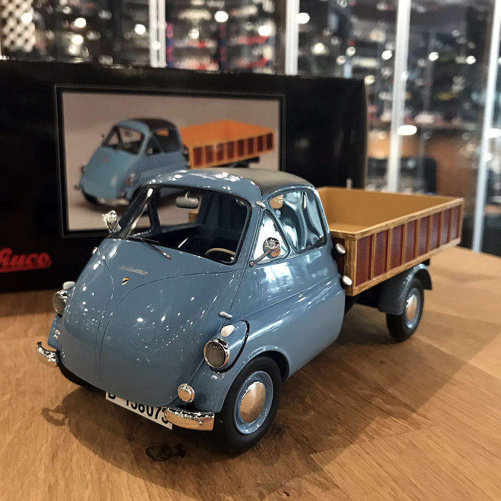 Schuco 1:18 Isocarro platform truck light blue 450008800