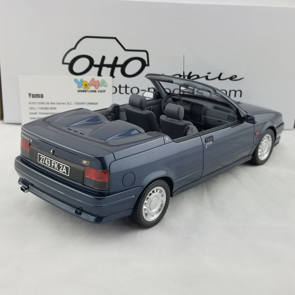 OTTO 1:18 Renault 19 16S Cabriolet Blue sport 449 Resin Model Car OT673