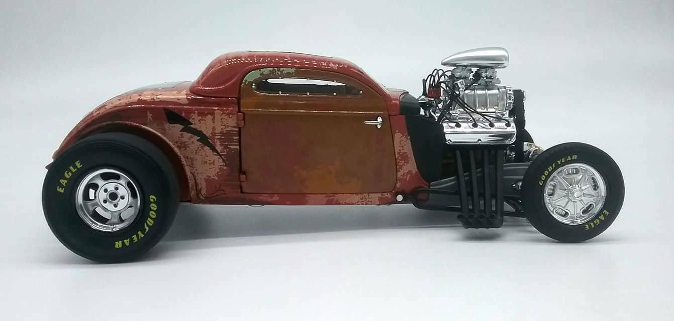 GMP 1:18 1934 Blown Altered Coupe - Rusted Steel GMP-18979