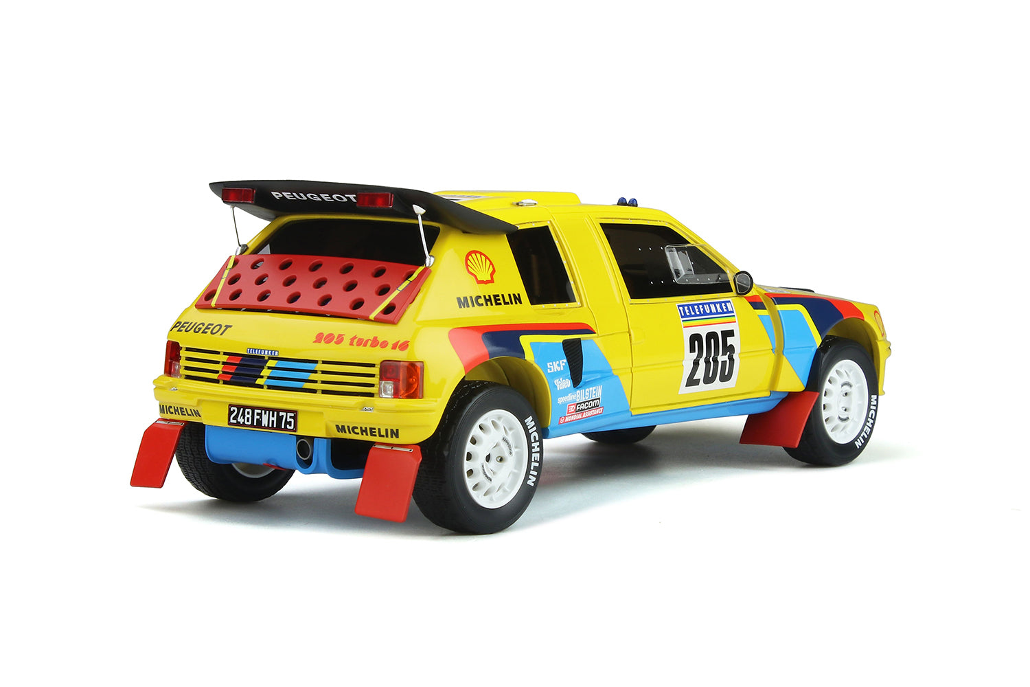 OTTO 1:18 1987 Peugeot 205 Grand Raid Dakar #205 Vatanen OT354