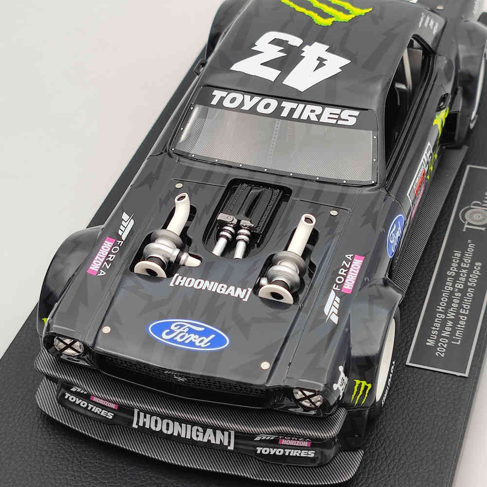 1/18 TopM Ford Mustang 1965 Hoonigan 2020 Edition No. 43 Ken Block Resin Model Toys Car Gift