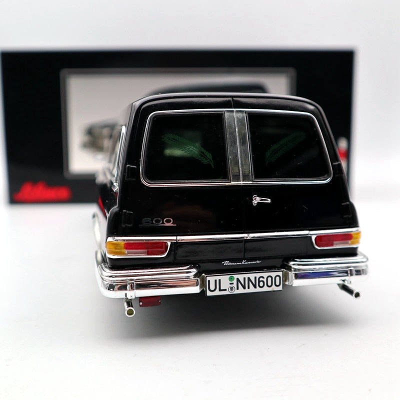 SCHUCO 1:18 Mercedes-Benz 600  1965 CARRO FUNEBRE Resin Toys Car Models Black Auto GIfts Collection