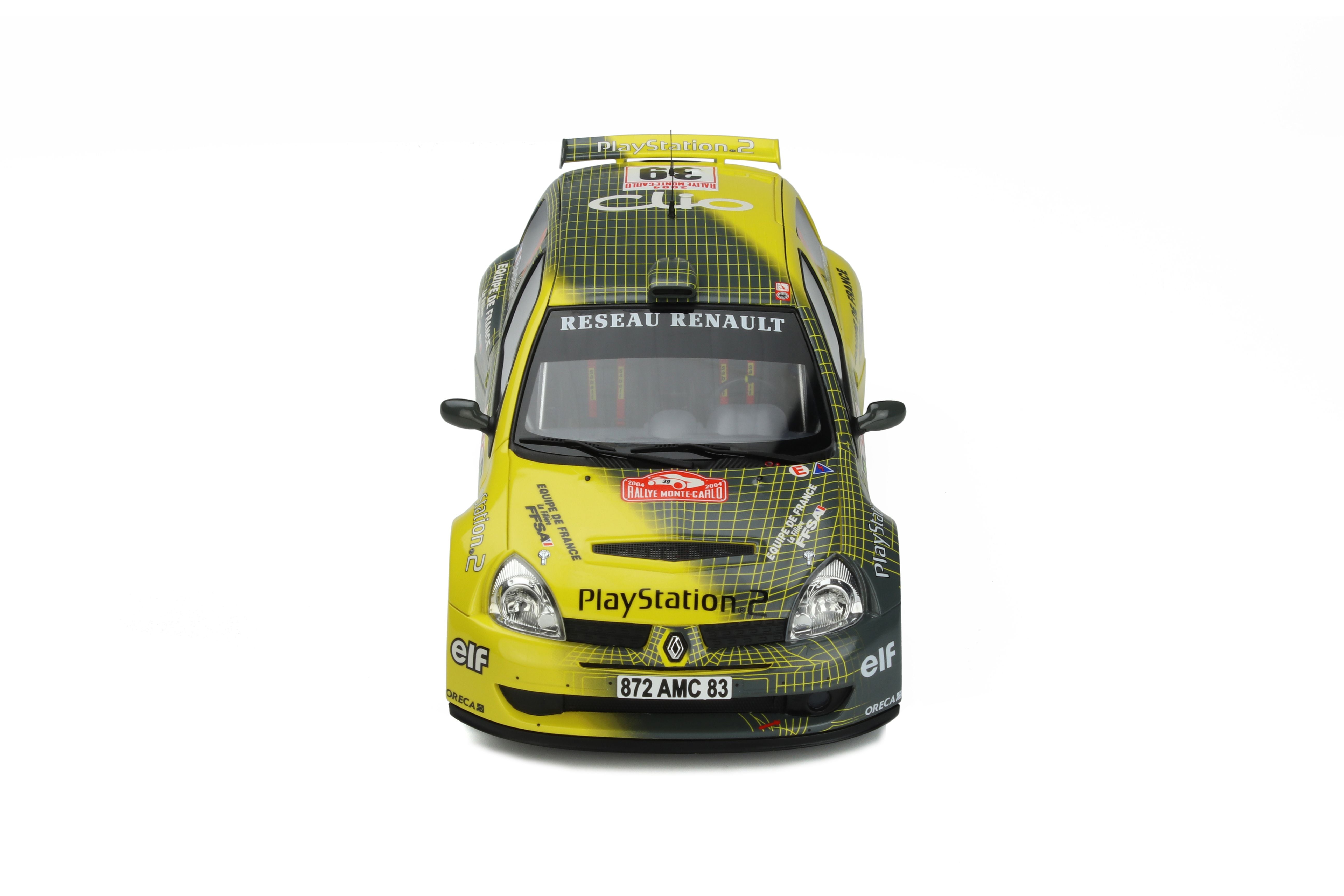 OTTO 1:18 Renault Clio 2 Super 1600 #39 Rallye Monte-Carlo 2004 OT389