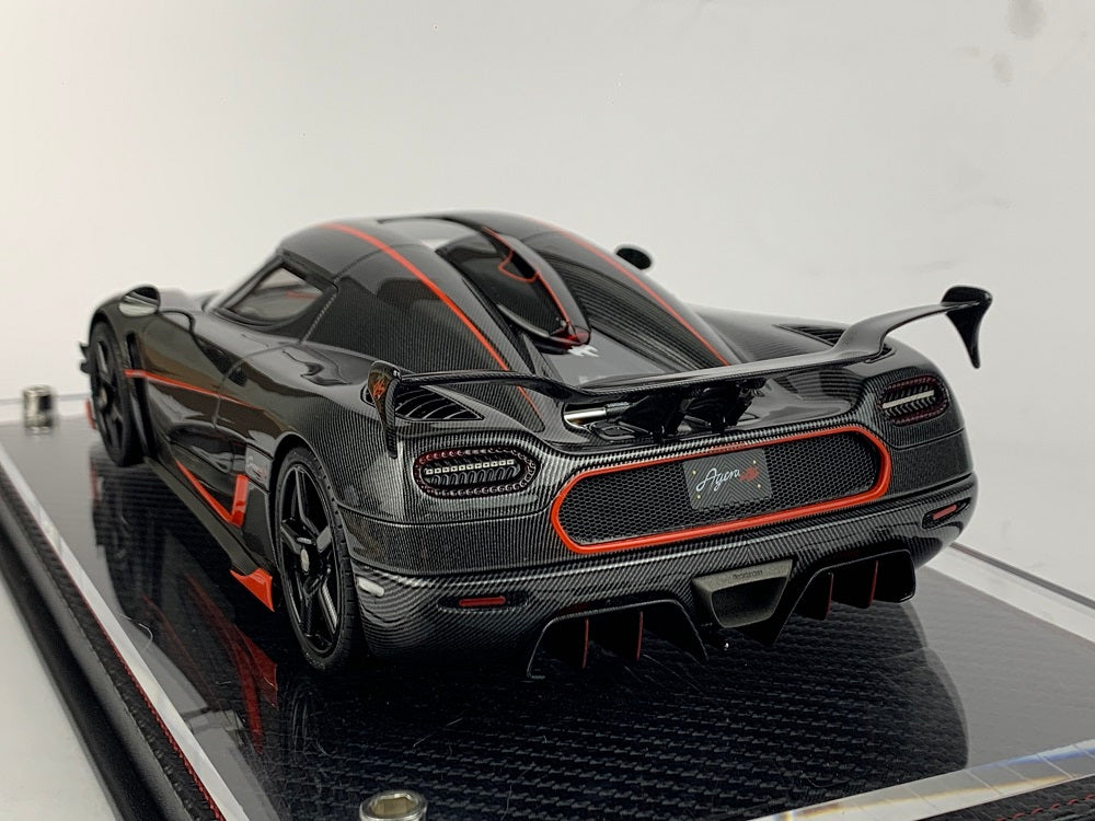 Frontiart 1:18 Koenigsegg Agera RS Genesis Carbon/Red stripe F042-164