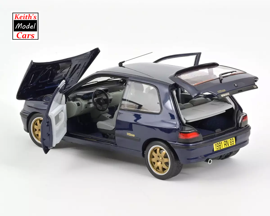 [1/18 Scale] 1993 Renault Clio Williams in Blue by Norev