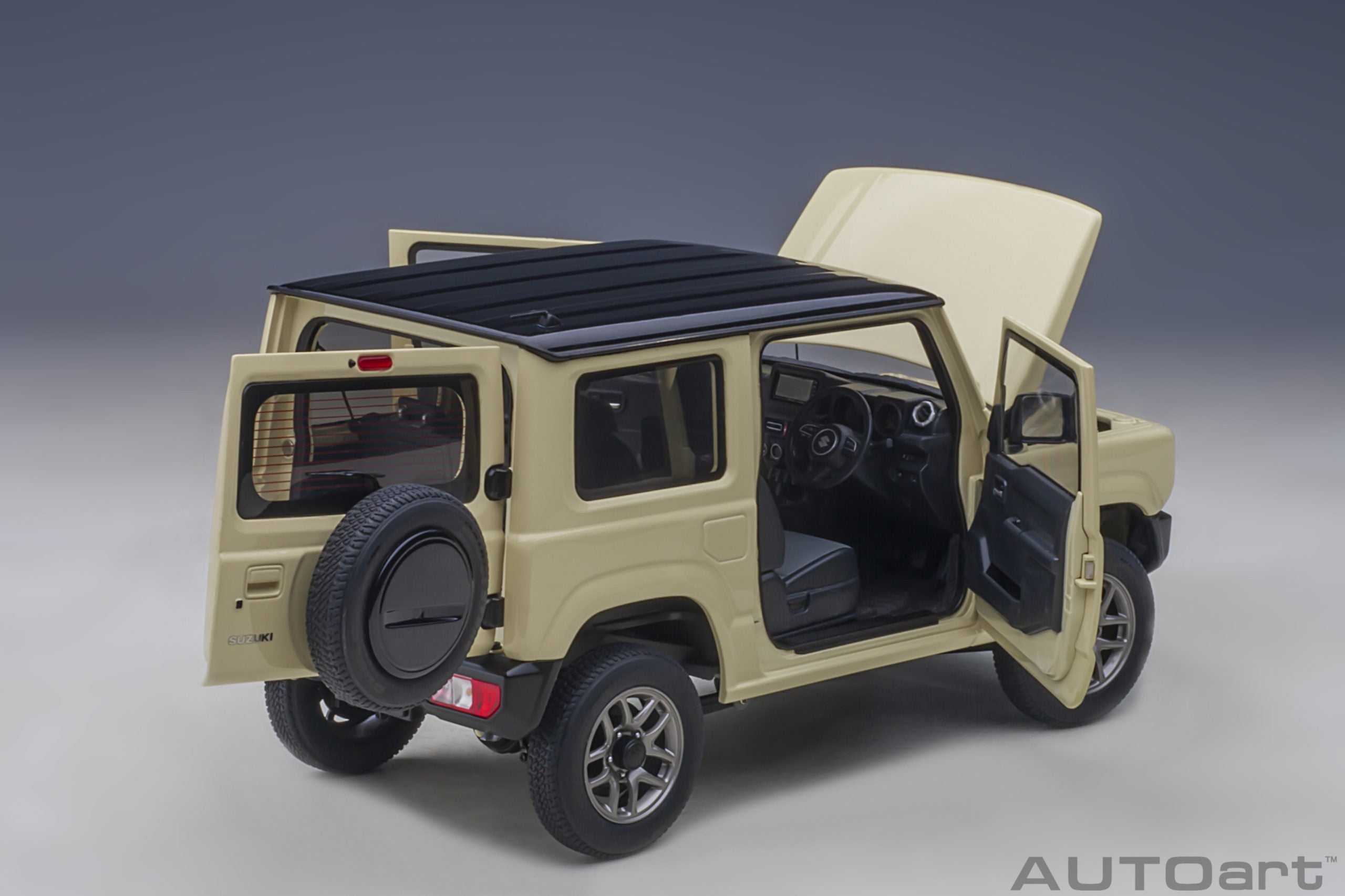 AUTOart 1:18 Suzuki Jimny (JB64) (Chiffon Ivory Metallic with Black roof) 78500
