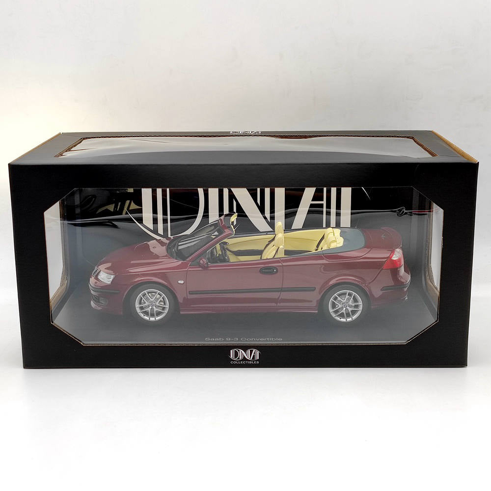 DNA Collectibles 1/18 Saab 9-3 Convertible Aero 2005 DNA000087 Resin Model Red Toy Gift