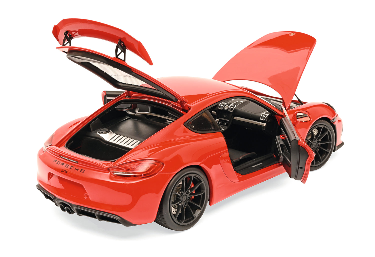 Schuco 1:18 Porsche Cayman GT4 Red 450040300