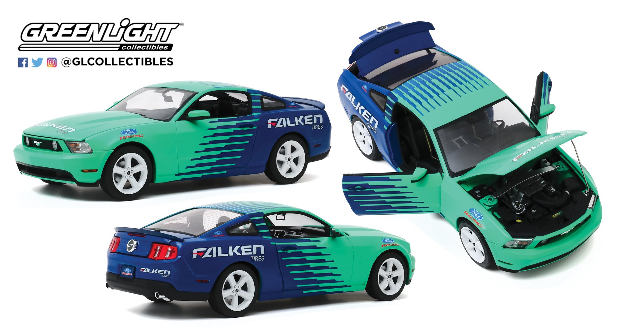 GreenLight 1:18 2010 Ford Mustang GT - Falken Tires 13552
