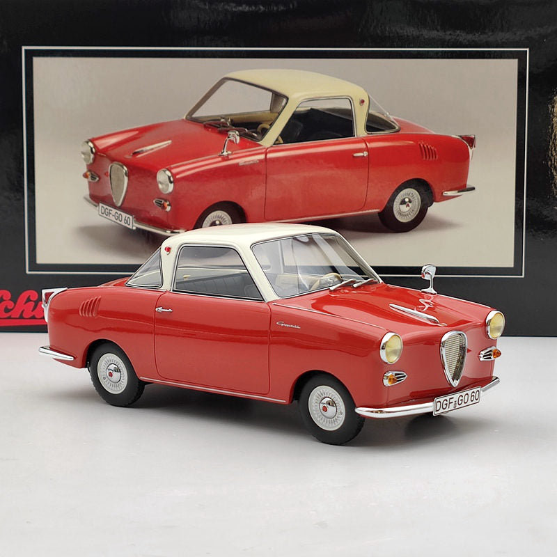 1/18 Schuco Goggomobil Coupe TS 250 red/white Resin Model Car Limited Collection