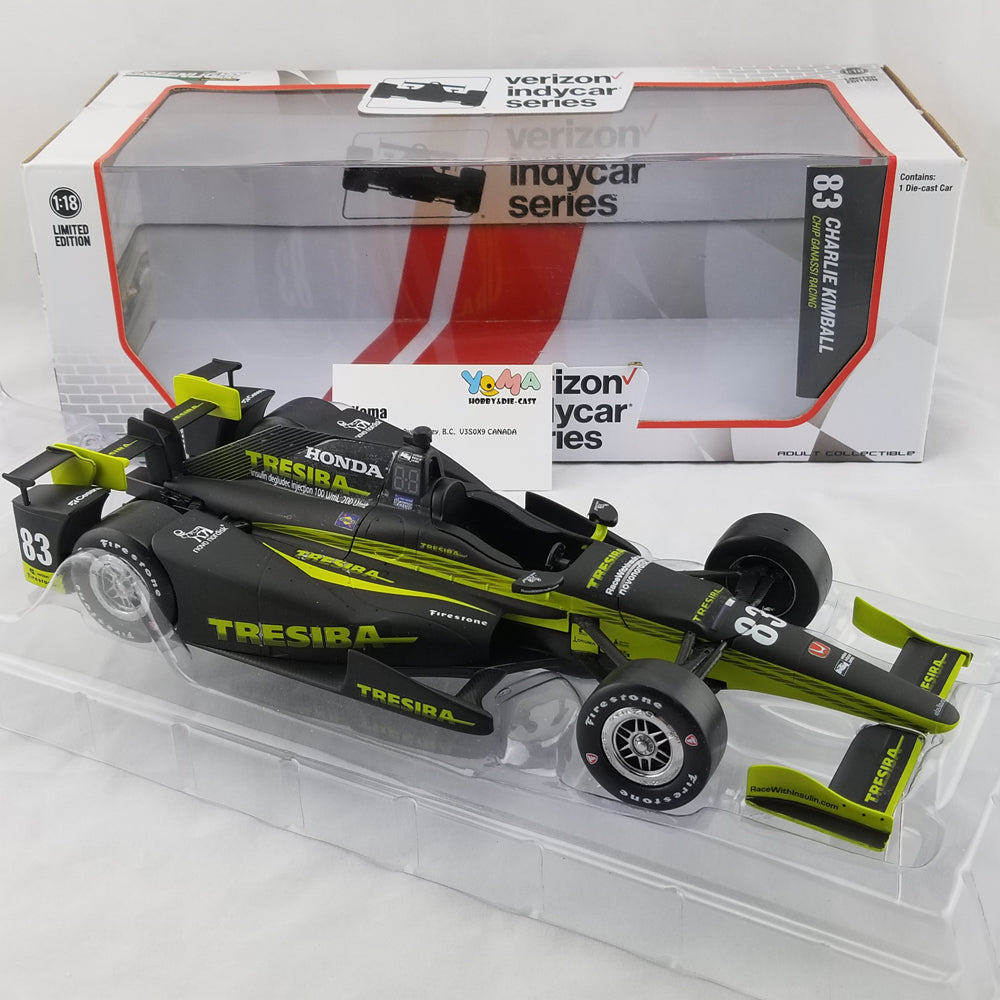 GreenLight 1:18 2017 IndyCar Series #83 Charlie Kimball / Chip Ganassi Racing, Tresiba 11012